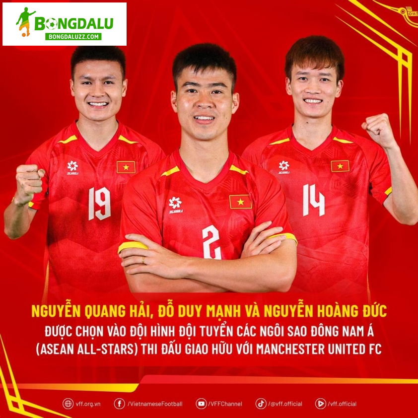 Hoàng Đức là 1 trong 3 tuyển thủ Việt Nam được gọi lên ASEAN All Star